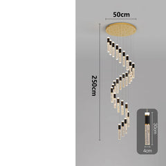 Chandelier with dimensions indicated on a gray background