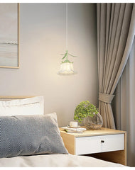 Glass Flower Pendant Light