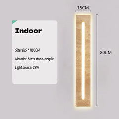Natural Stone LED Wall Sconce Waterproof Exterior Light