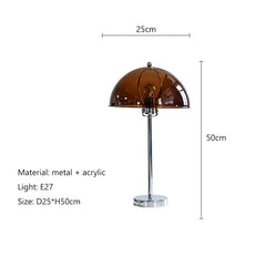 Modern Mushroom Shape Floor Lamp with Metal Finish