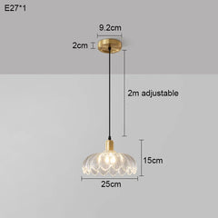 Gold Floral Glass Semi-Flush Mount Ceiling Light