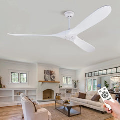 Wood Blade DC Motor Ceiling Fan with Remote Control