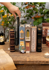 Fairytale Forest Lucky Traveler Bookend Table Lamp with Lights
