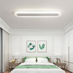 Modern Linear Acrylic Ceiling Light Fixture Floral Stems Glass Shades