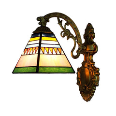 Tiffany Stained Glass Wall Sconce Light Fixture