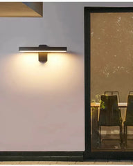 Rotatable LED Wall Sconce with Motion Sensor - Modern Exterior Light