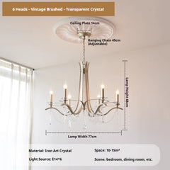 Brushed Gold Tiered Crystal Chandelier with Cascading Drops