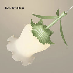 Glass Flower Pendant Light