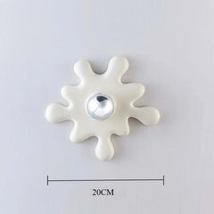 Splatter Ceramic Flush Mount Light - Modern Playful Design
