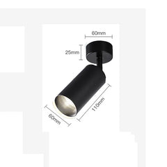 Brushed Gold Cylinder Spotlights Surface Mount Ceiling Light