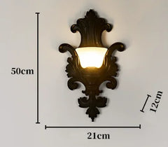 Black Resin Wall Sconce