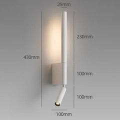 Adjustable LED Wall Sconce Modern Bedside Reading Light