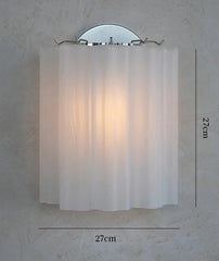 Tiered Frosted Glass Tube Chandelier Semi-Flush Mount Light