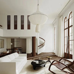 Fabric Pleated Tiered Pendant Light