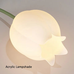 White Orchid Blossom Multi-Light Flush Mount Ceiling Light