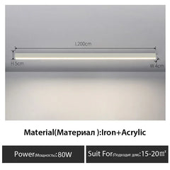 Linear Bar Ceiling Light Fixture