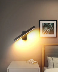 Rotatable LED Wall Sconce with Motion Sensor - Modern Exterior Light
