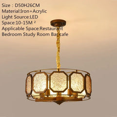 Brushed Gold Floral Pendant Light with Frosted Glass