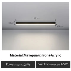 Linear Bar Ceiling Light Fixture
