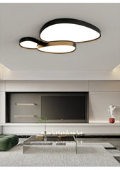 Cloud-Shaped LED Semi-Flush Mount Ceiling Light