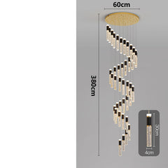 Chandelier with dimensions labeled on a gray background