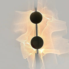 Modern Geometric Disc Wall Sconce with Integrated LED Lighting Effects