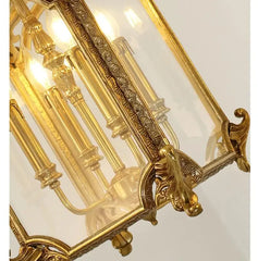 Gold Candelabra Cage Pendant Light