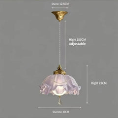 Flower Bud Crystal Pendant Light