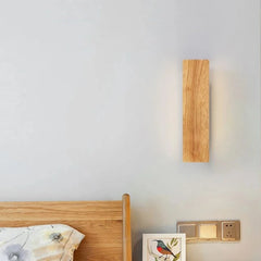 Solid Wood Wall Sconce with Up/Down Lighting Fixture