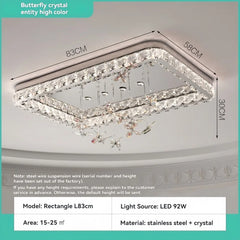 Crystal Ring Chandelier K9 Crystal Cascade Pendant Light