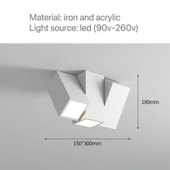 Modern Cylinder Spotlight Ceiling Light with Rotating Heads