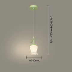 Glass Flower Pendant Light