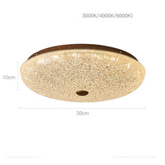 Ceiling light fixture with dimensions and features on a white background