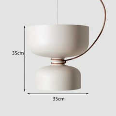 Matte Black Dome Pendant Light with Contrasting Cord