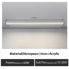 Linear Bar Ceiling Light Fixture
