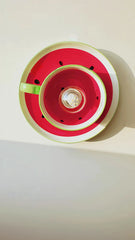 Watermelon Slice Ceramic Cup Flush Mount Ceiling Light Fixture