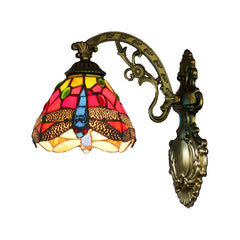Tiffany Stained Glass Wall Sconce Light Fixture