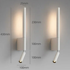 Adjustable LED Wall Sconce Modern Bedside Reading Light