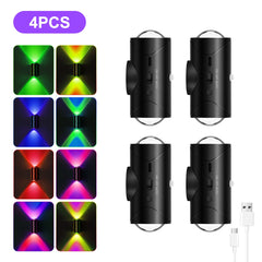 Rechargeable Motion Sensor Wall Light – RGB Up/Down Glow (8 Effects)