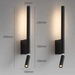 Adjustable LED Wall Sconce Modern Bedside Reading Light
