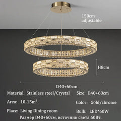 Chandelier with dimensions and specifications on a gray background