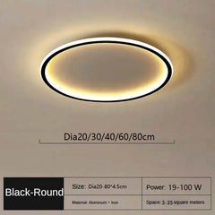 Metal Ring LED Flush Mount Ceiling Light Fixture