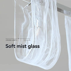 Clear Glass Tube Pendant Light Industrial Bar Chandelier