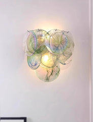 Glass Multi-Tier Wall Sconce