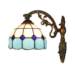 Tiffany Stained Glass Wall Sconce Light Fixture