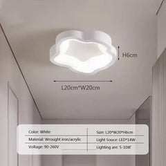 Organic Wavy Flush Mount LED Ceiling Light Fixture