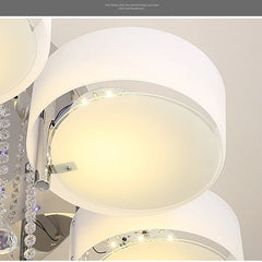 Crystal Waterfall Pendant Light with Chrome Finish