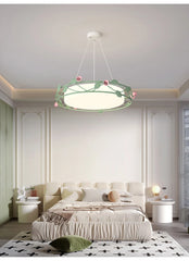 Green Flower Flush Mount Ceiling Light for Children's Room