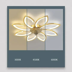 Ceiling light fixture with color temperature options displayed on a gray background