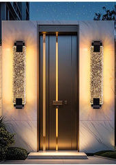 Gold Bubble Crystal Wall Sconce, Modern LED Luminaire
